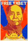 FREE TIBET MAO ZEDONG フリーチベット 毛沢東