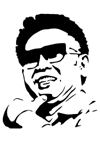 金正日 Kim Jong il のプラカード用画像